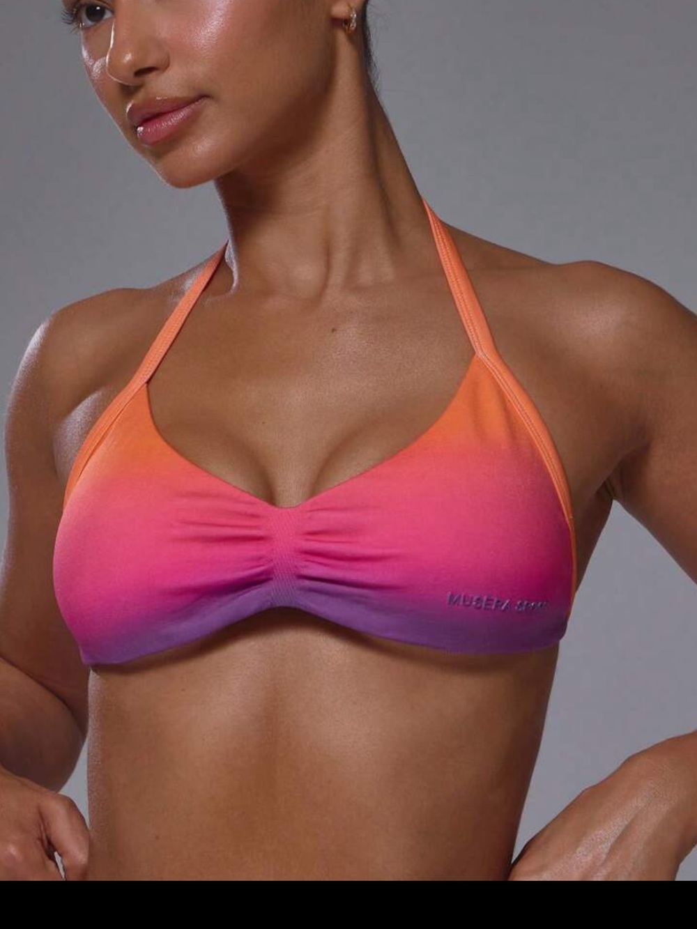 Gradient Pink-Orange Sports Bra